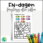FN-dagen – Färglägg efter siffra - bild 1