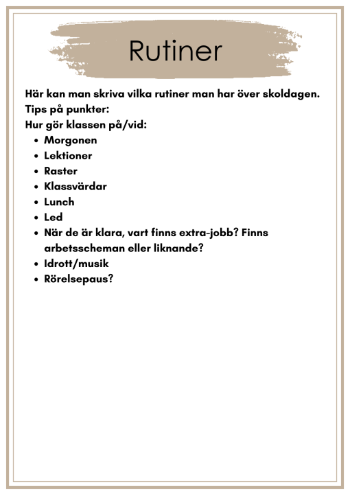 Redigerbar mall till vikariepärm (power-point)