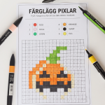 Pixelbilder – färglägg dolda motiv halloween - bild 2