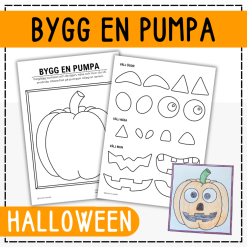 Halloweenpyssel - bygg en pumpa
