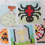 Pixelbilder – färglägg dolda motiv halloween - bild 3