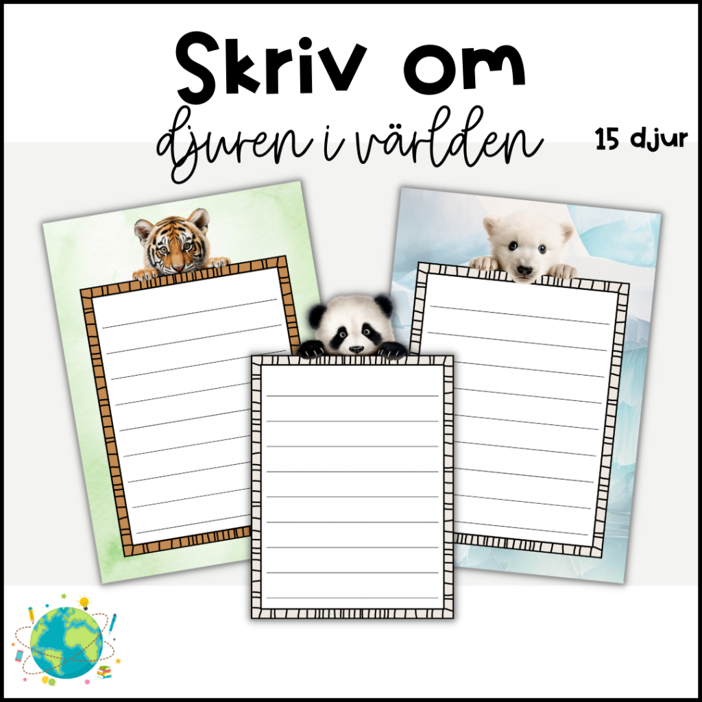 Skriv om djuren i världen