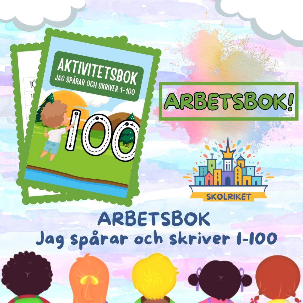 Arbetsbok – Jag spårar och skriver 1-100