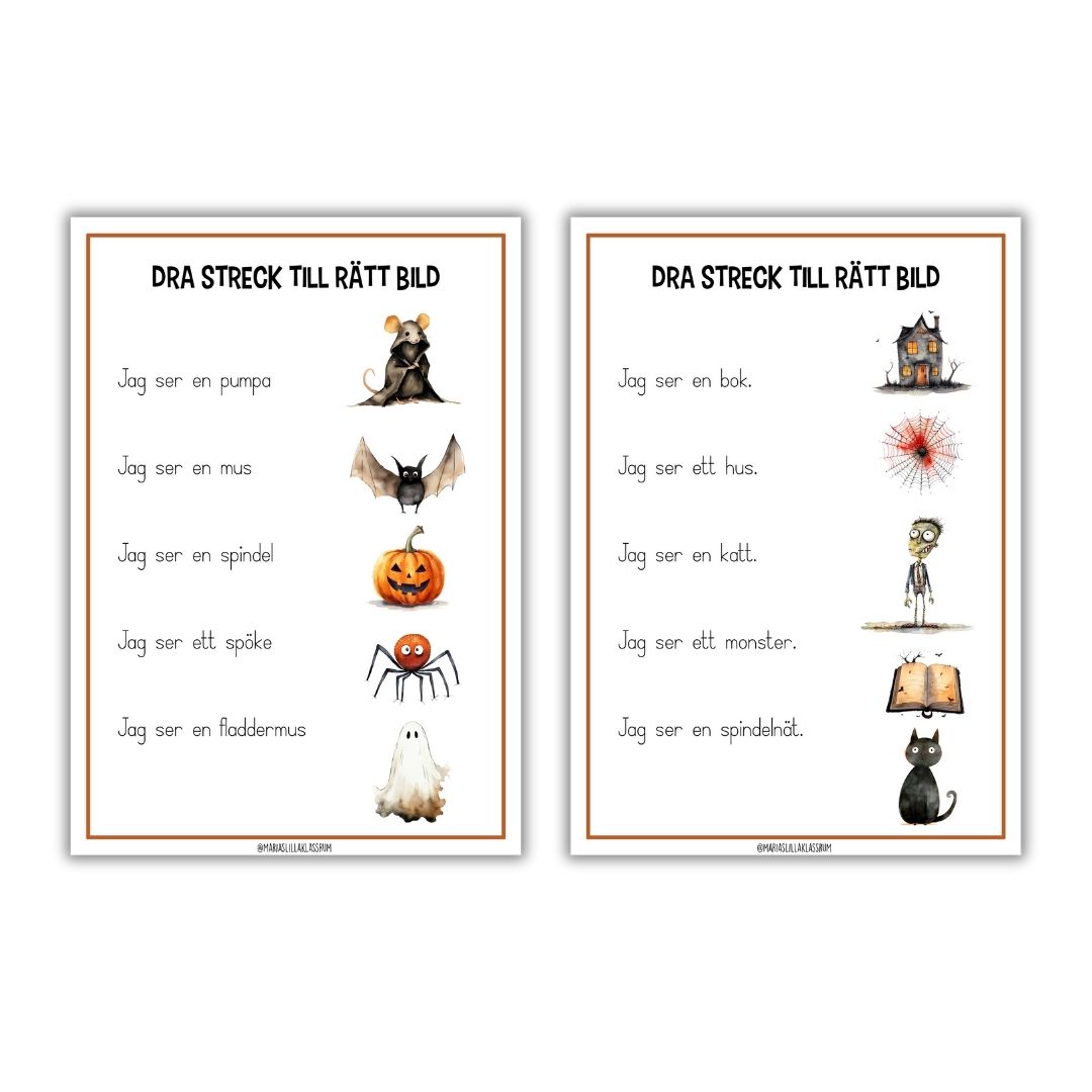 Halloweenpaket - 20 sidor