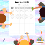 Arbetsbok – Jag spårar och skriver 1-100 - bild 2