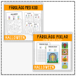 Halloweenpaket – färglägg med siffror (halloweenpyssel) - bild 2