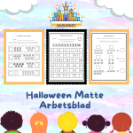 Halloween Matte Arbetsblad 24 sidor - bild 1