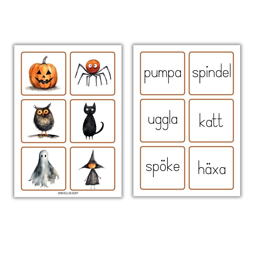 Halloweenpaket - 20 sidor