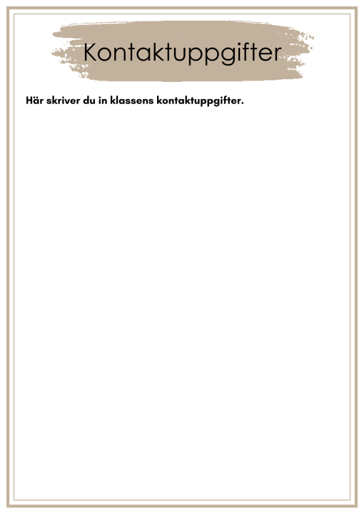 Redigerbar mall till vikariepärm (power-point)