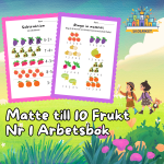 Matte till 10 Frukt Nr 1 Arbetsbok 15 Sidor - bild 1