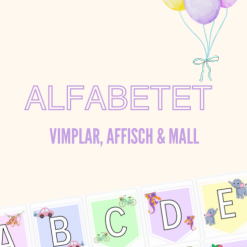 ABC-vimpel, affisch & mall (med bildstöd)