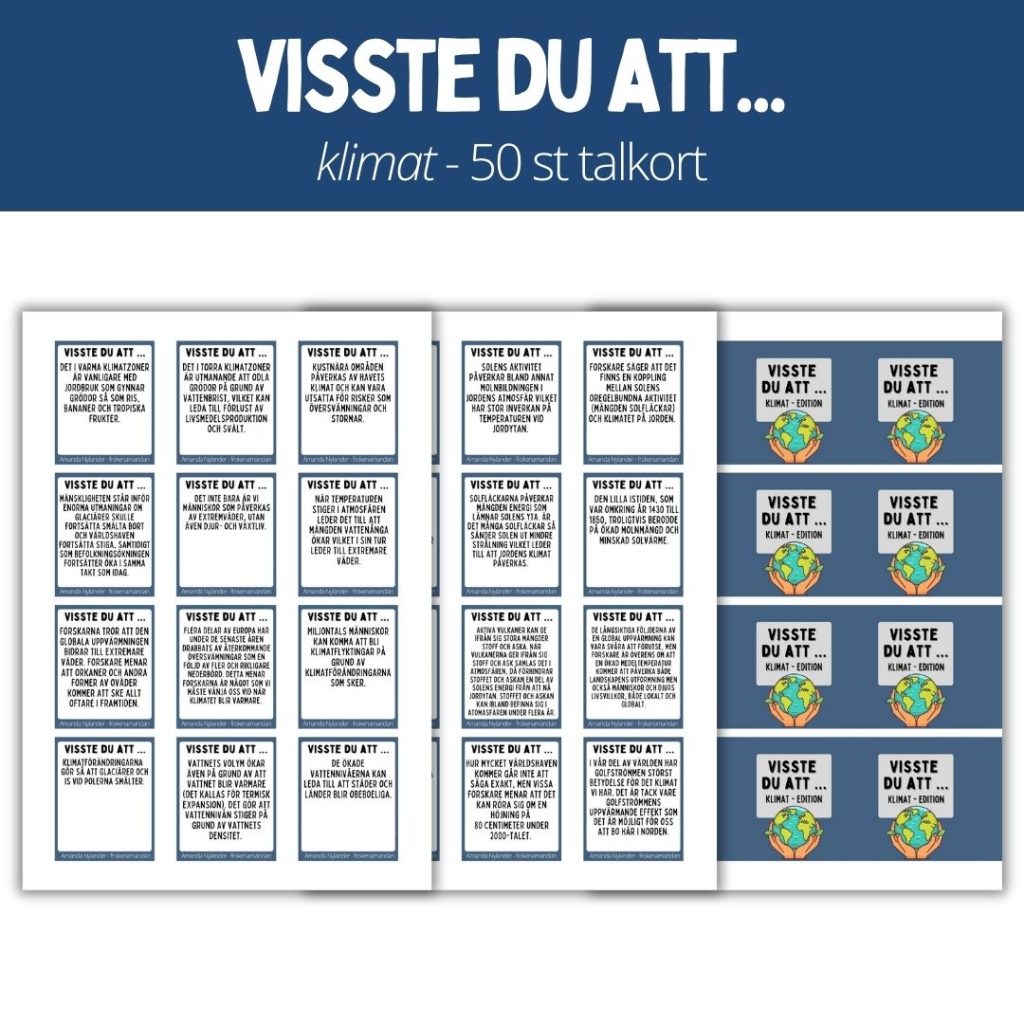 Visste du att … 50 talkort – Klimat