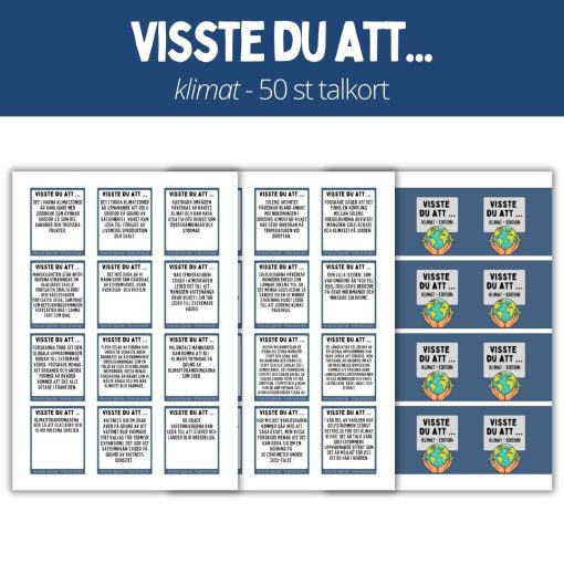 Visste du att ... 50 talkort - Klimat