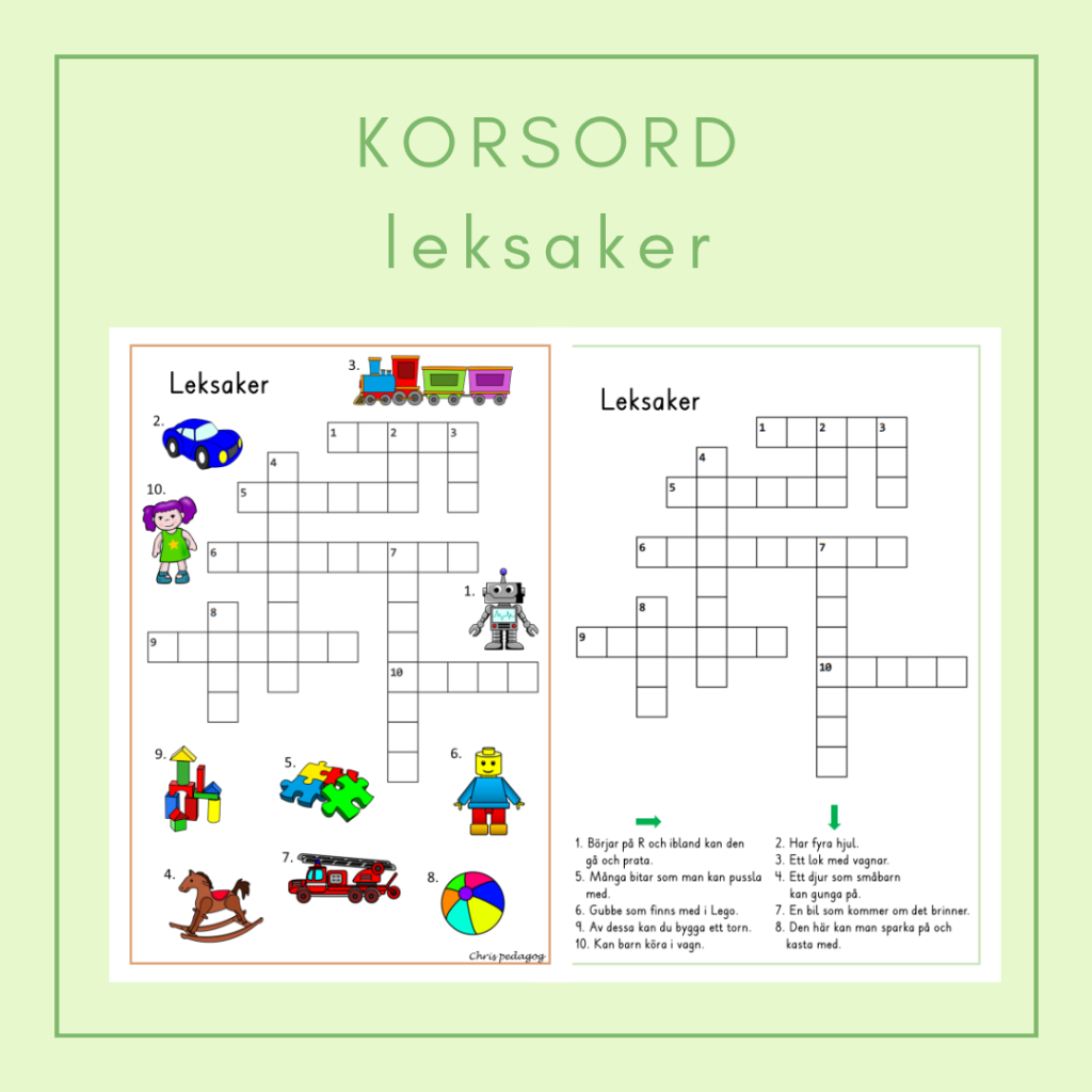 Korsord leksaker