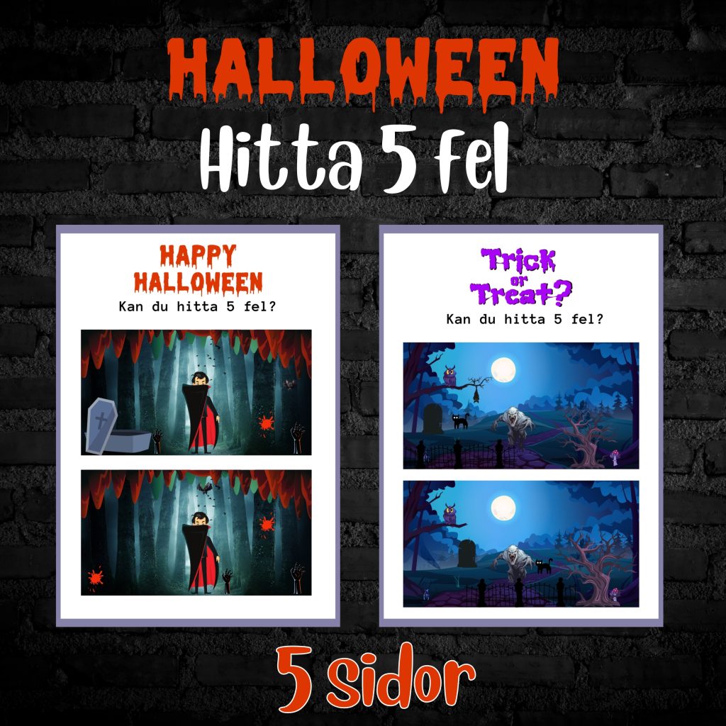 Hitta 5 fel (halloween 2)