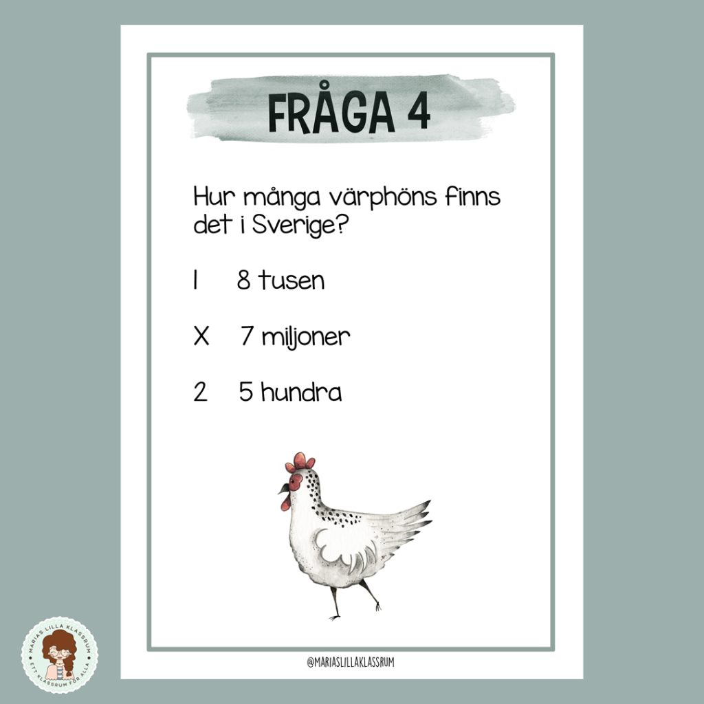 Tipspromenad – Bondgårdsdjur