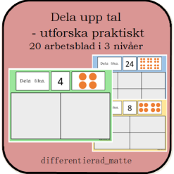 Dela upp tal - 3 nivåer