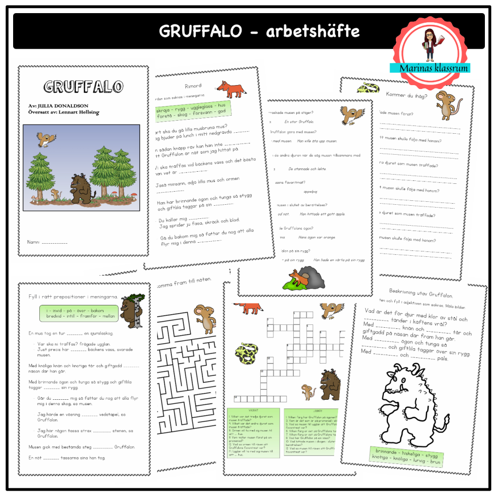 Gruffalo – arbetshäfte