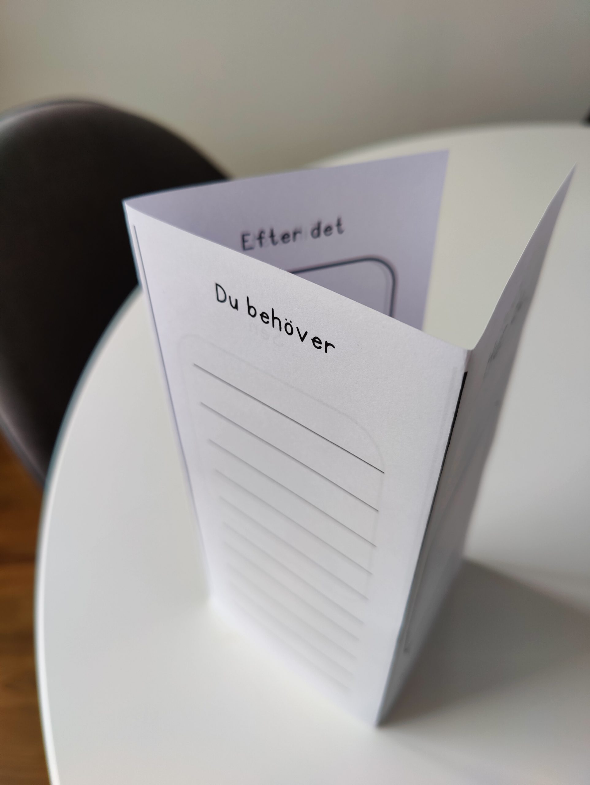 Vikbok - instruktion