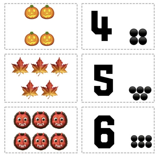 Halloweenspel och uppdragskort