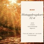 Höst uppdragskort 12 st - bild 1