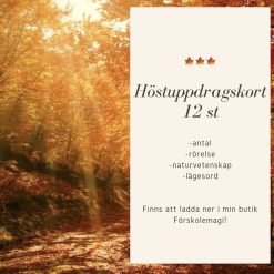 Höst uppdragskort 12 st