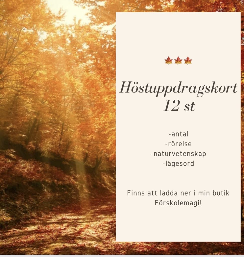 Höst uppdragskort 12 st