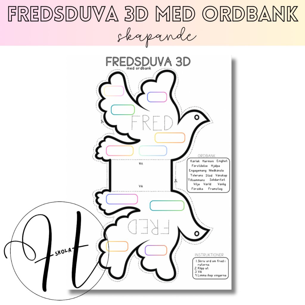 Fredsduva med ordbank