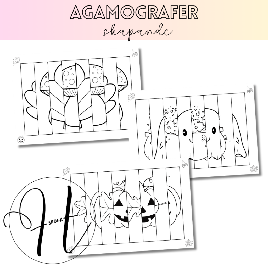 Agamografer, höst, Halloween, skapande