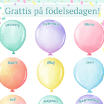 Födelsedags- & månadsskyltar - bild 3
