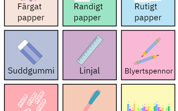 Klassrumssymboler (bildstöd)