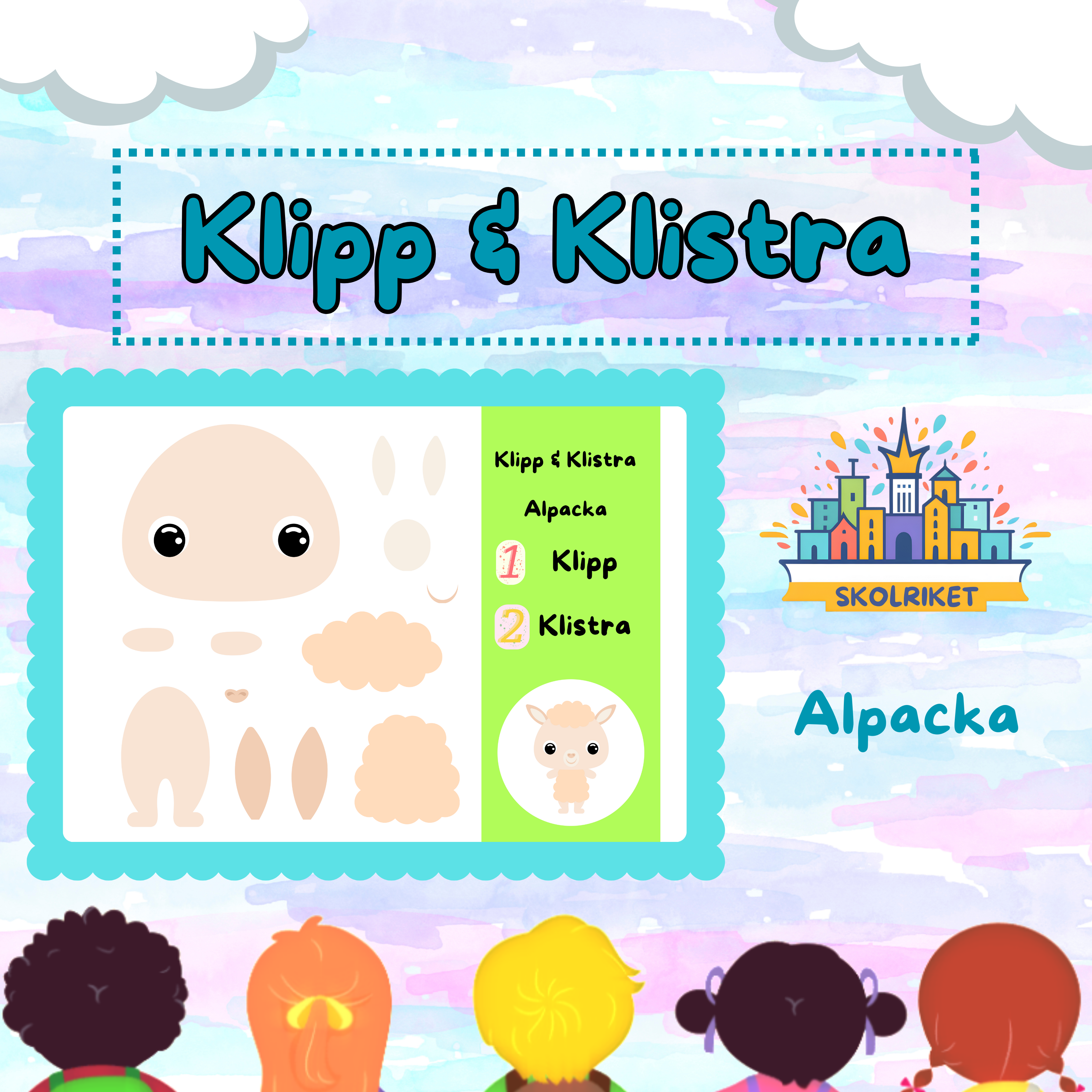 Klipp & Klistra – Alpacka