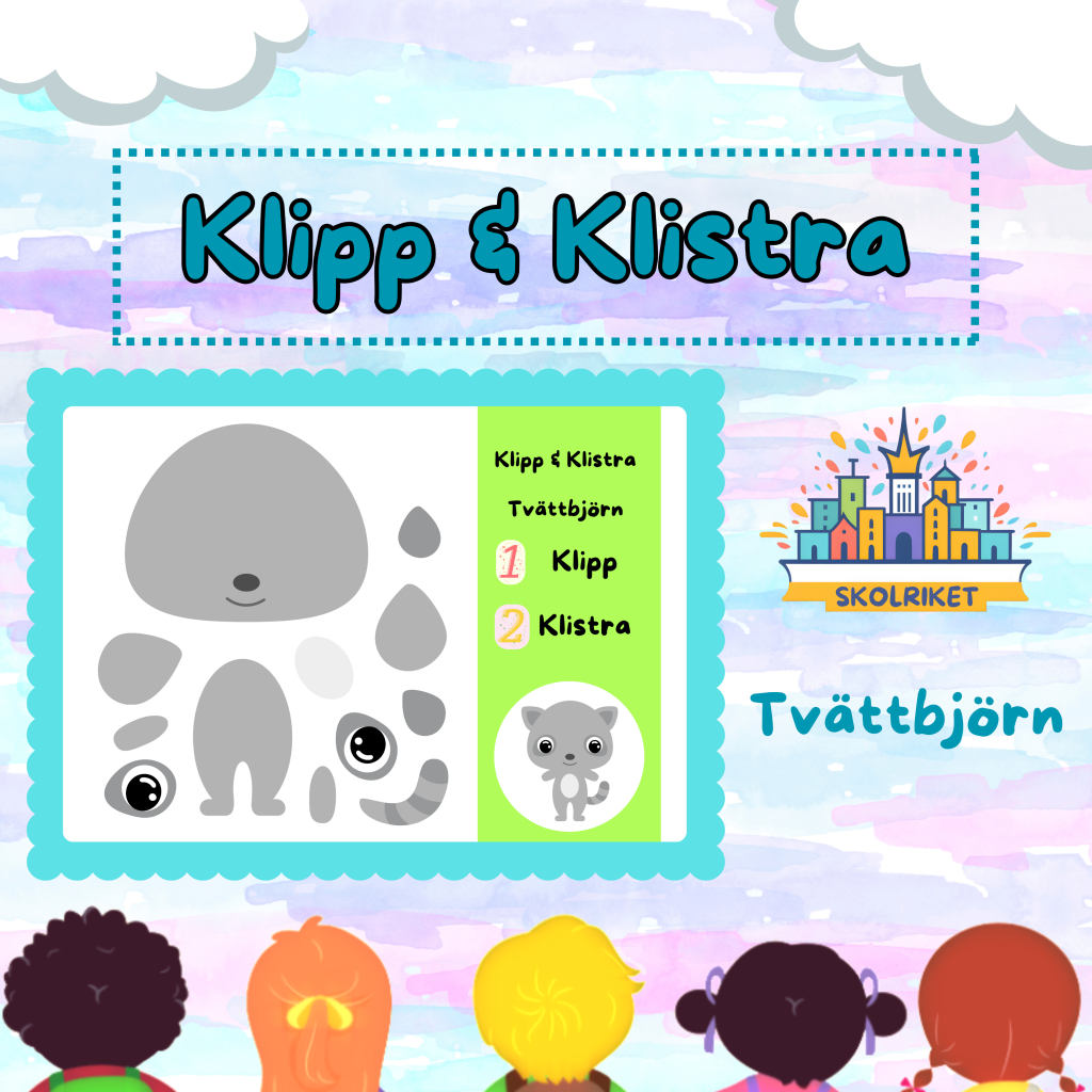 Klipp & Klistra – Tvättbjörn