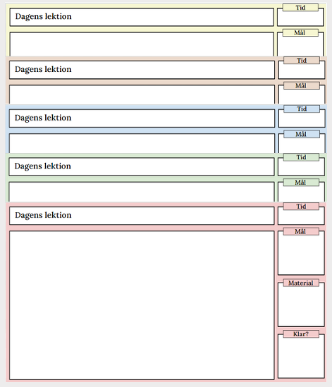 Digitalt klassrum i olika färger/stil