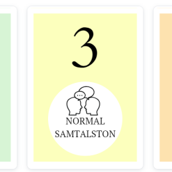 Ljudnivåer 1-5 i ljusa färger (7 olika modeller)