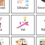 Demokrati/Klassråd Memory spel + facit - bild 1