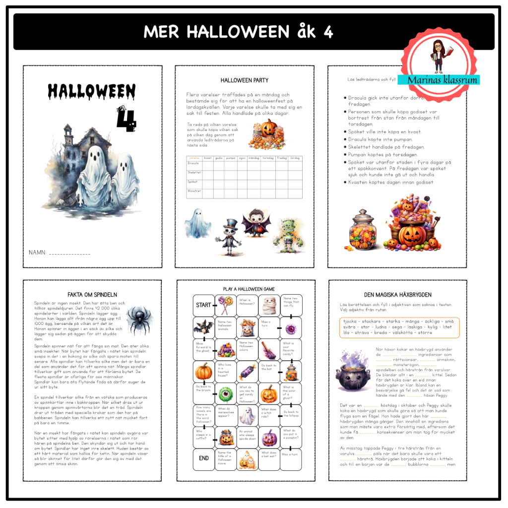 Mer Halloween åk 4