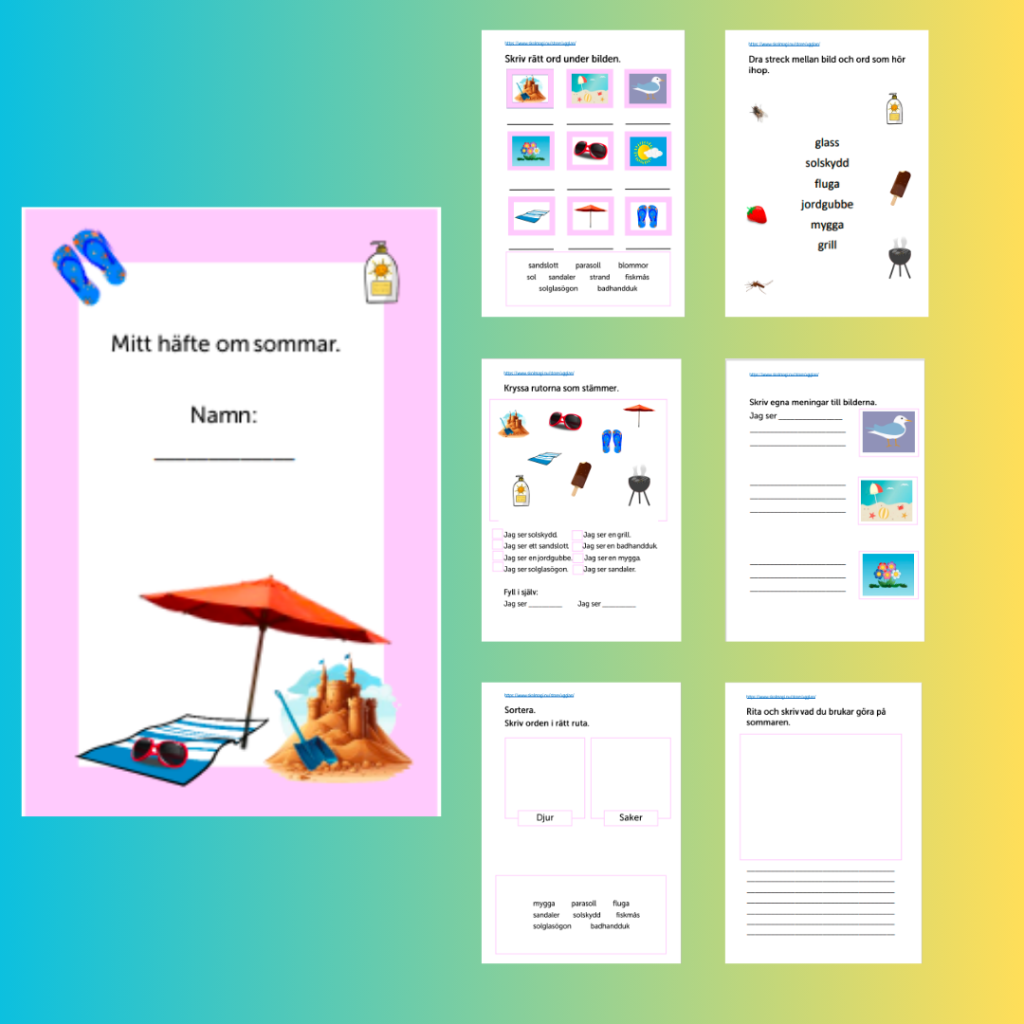 Arbetshäfte om sommar