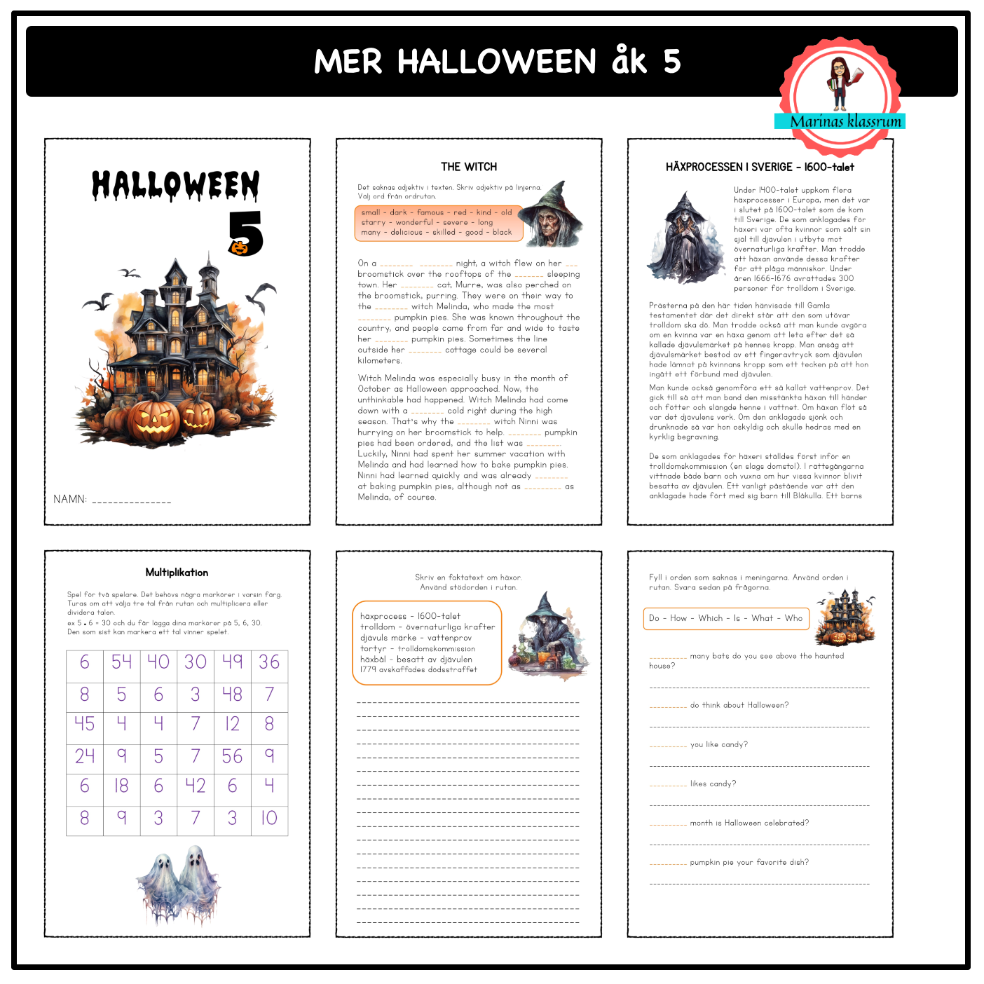 Mer Halloween åk 5