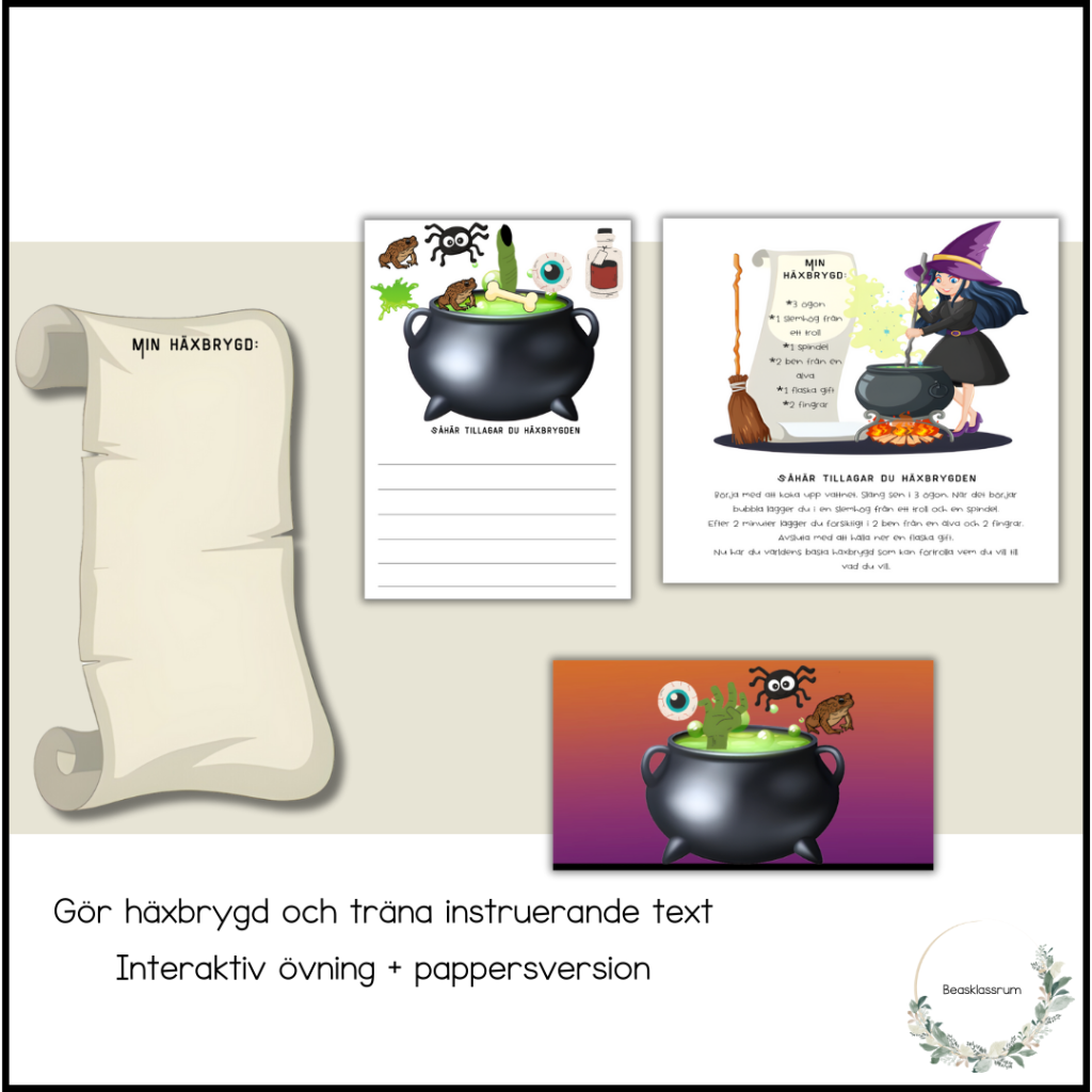 Häxbrygd – instruerande text