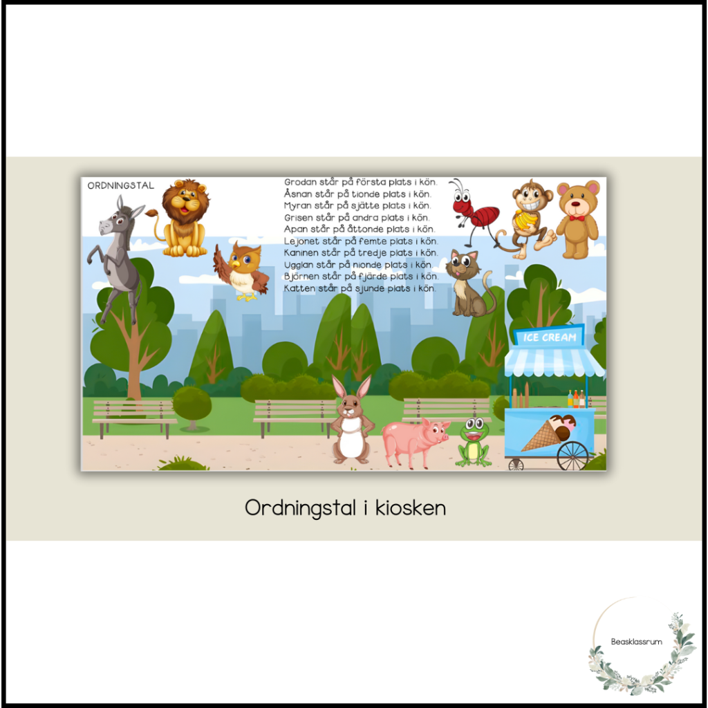 Ordningstal i kiosken