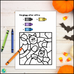 Halloween – Färglägg efter siffra - bild 2