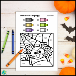 Halloween – Färglägg 4 nivåer - bild 3