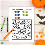 Halloween – Färglägg 4 nivåer - bild 4