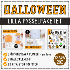 Halloweenpyssel - lilla pysselpaketet (halloweenpaket)