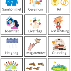 Religion Memory spel/Para ihop