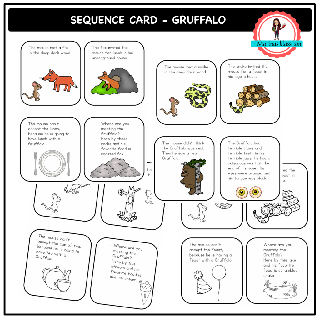 Sequence cards / tell your own story – The Gruffalo
