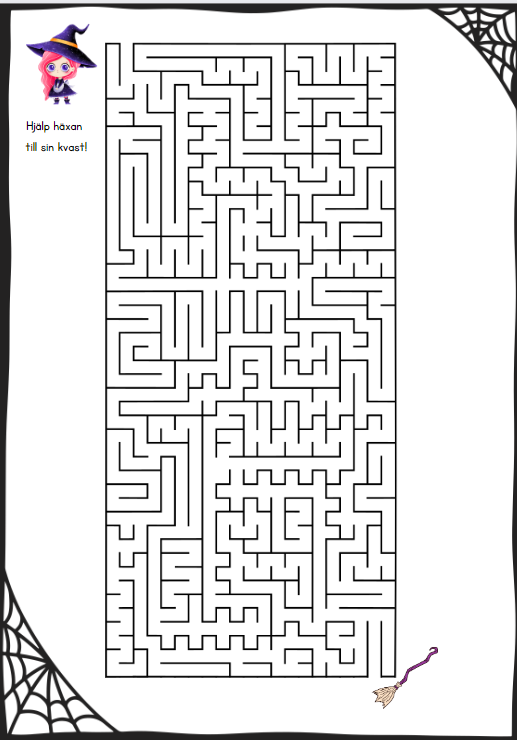 Stort Halloween-häfte 21 sidor!