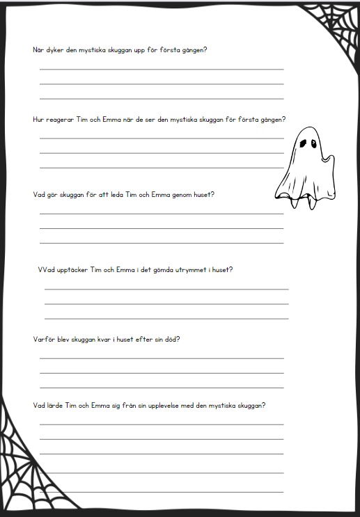 Stort Halloween-häfte 21 sidor!