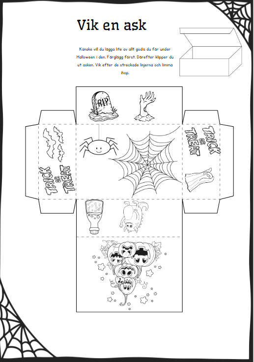 Stort Halloween-häfte 21 sidor!
